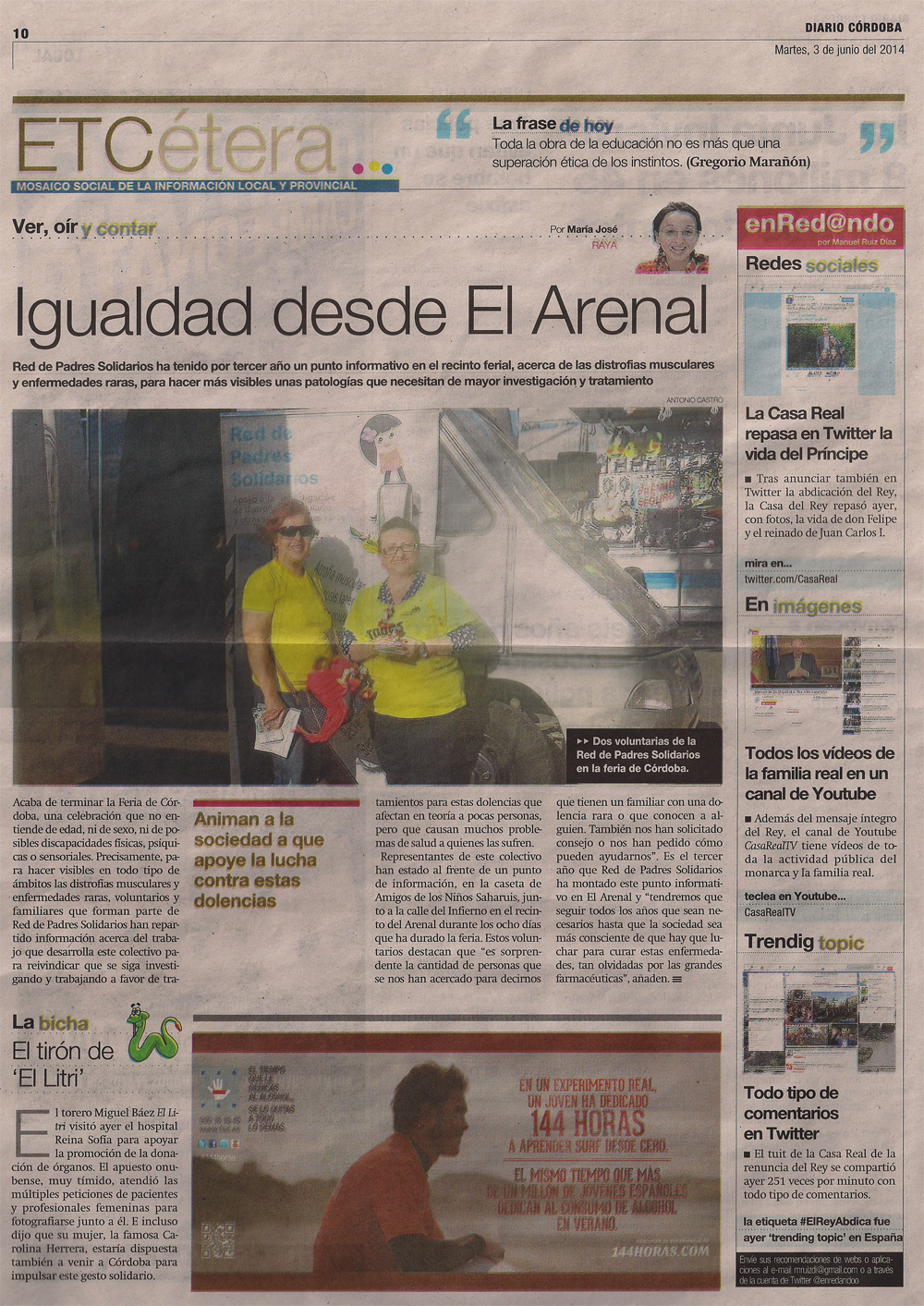 Igualdad desde el Arenal