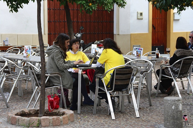 La Trabajadora Social de Red de Padres & Voluntaria Charo Ortiz. Córdoba.