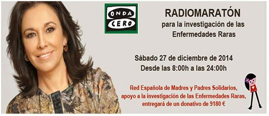 Radiomaratón de Isabel Gemio para combatir las enfermedades raras