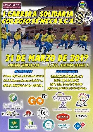 Carrera solidaria y punto información Seneca