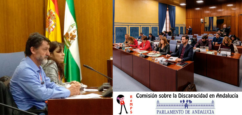 COMPARECENCIA DE REMPS _COMISIÓN DISCAPACIDAD PARLAMENTO ANDALLUCIA