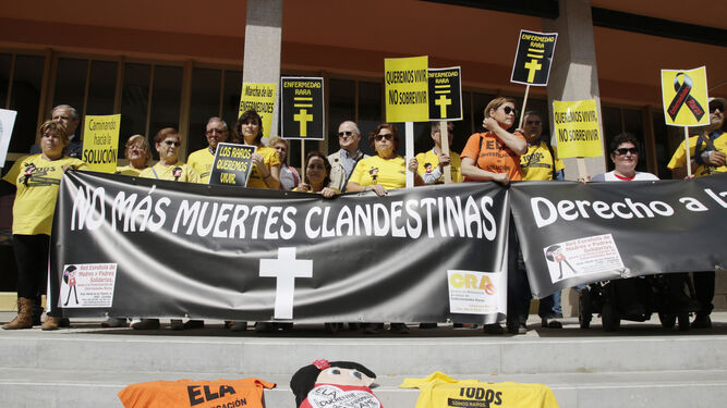 La Red de Padres Solidarios se concentra contra las muertes por abandono sanitario