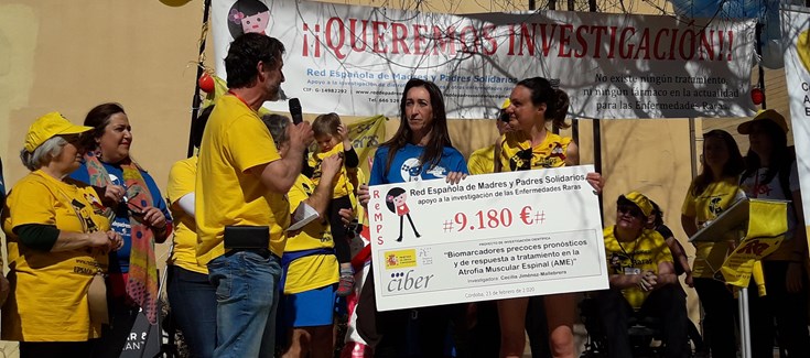 Donan más de 9.000 euros para la investigación en atrofia muscular espinal del CIBERER